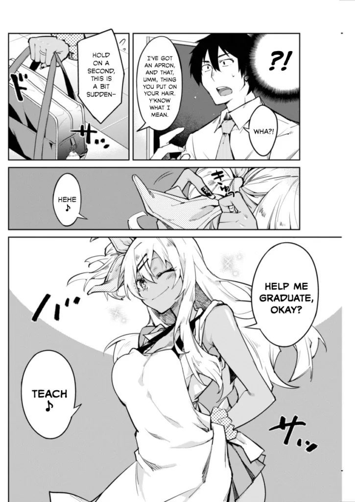 ecchi manga panel from Gal Gohan