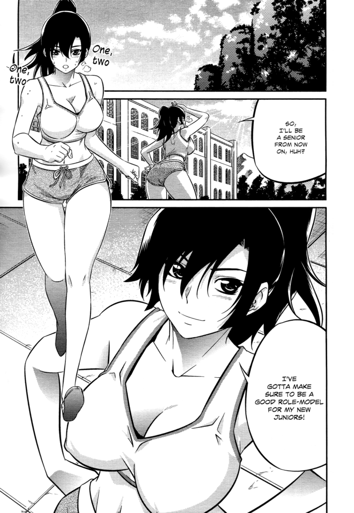 ecchi manga panel from Freezing: Zero