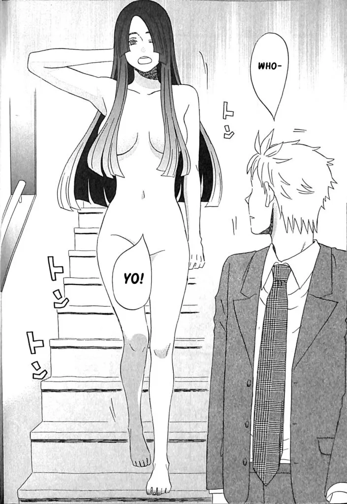 ecchi manga panel from La La La