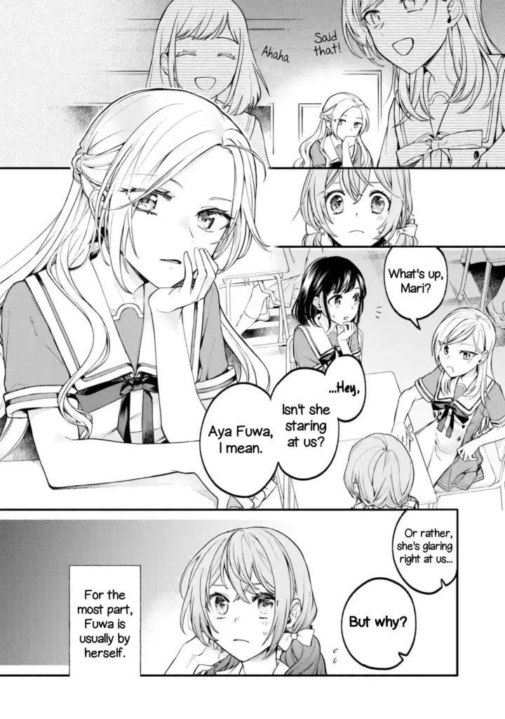 ecchi manga panel from Arioto, A Yuri Story About a Girl Who
Insists "It's Impossible for Two
Girls to Get Together" Completely
Falling Within 100 Days