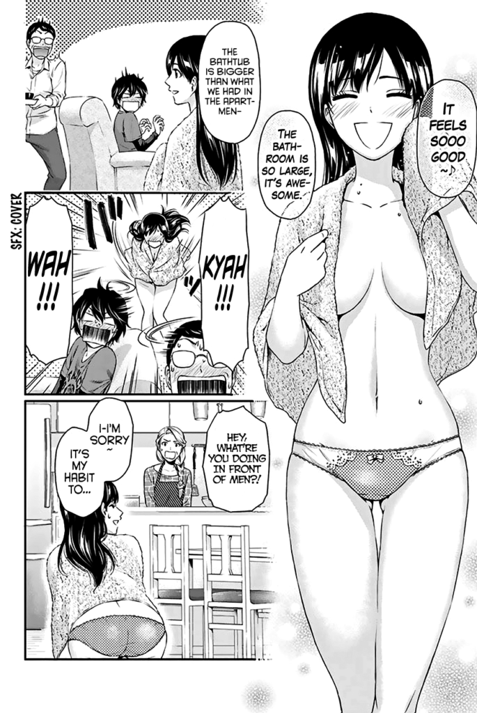 ecchi manga panel from Domestic Girlfriend