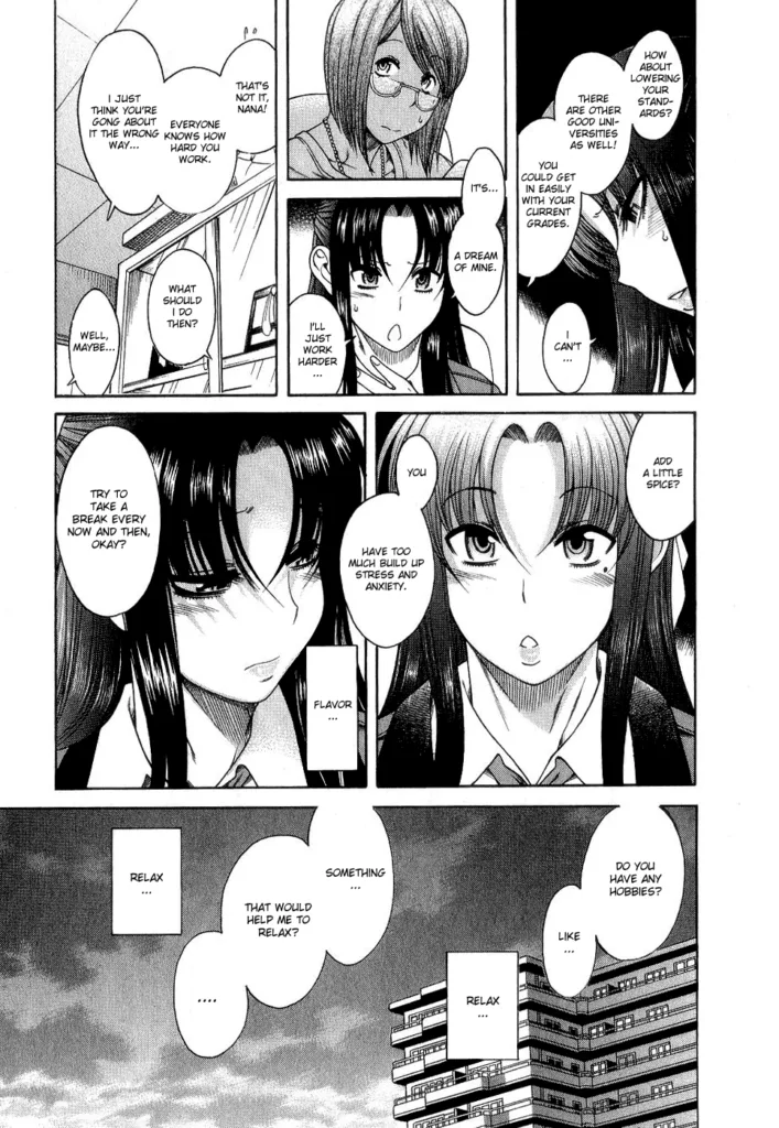 ecchi manga panel from Nana to Kaoru