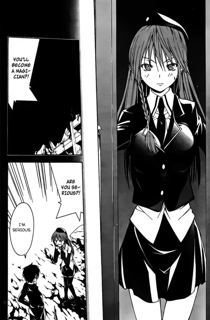 ecchi manga panel from Trinity Seven: 7-nin no Mahoutsukai!