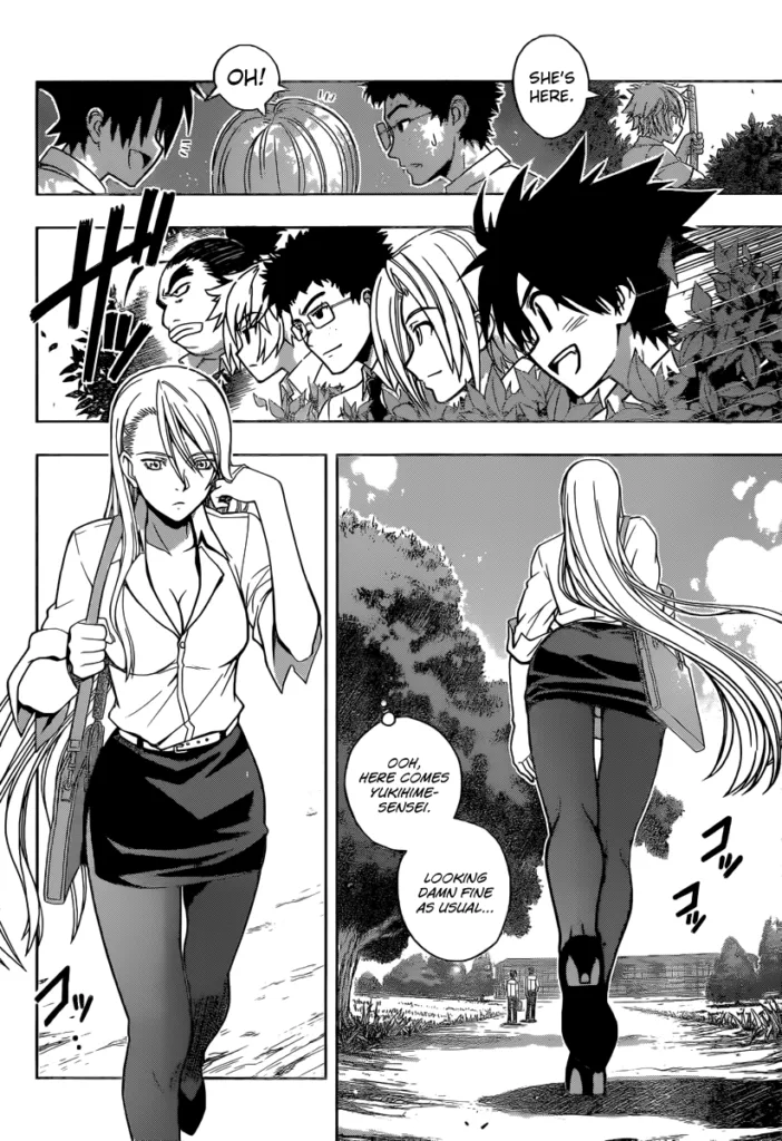 ecchi manga panel from UQ Holder!