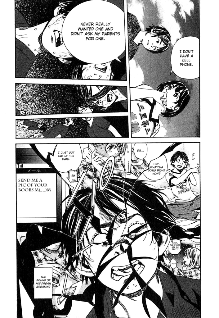 ecchi manga panel from Fujiyama's Adolescence