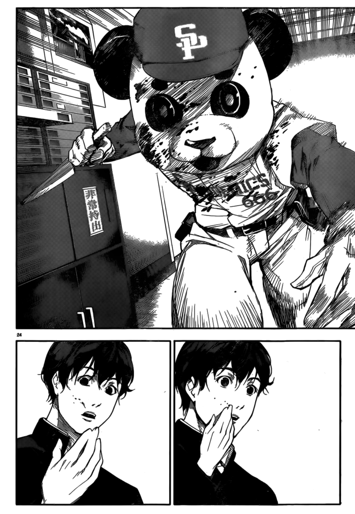 ecchi manga panel from Darwin's Game