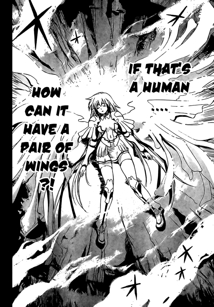 ecchi manga panel from Sora no Otoshimono