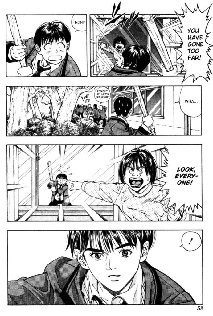 ecchi manga panel from I''s