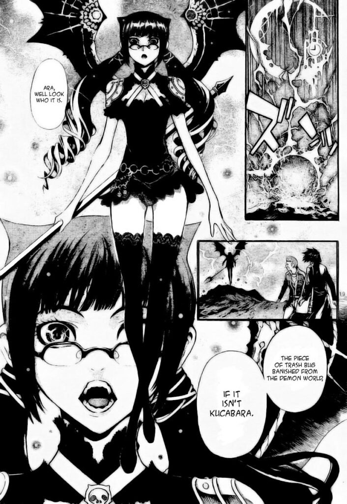 ecchi manga panel from Defense Devil