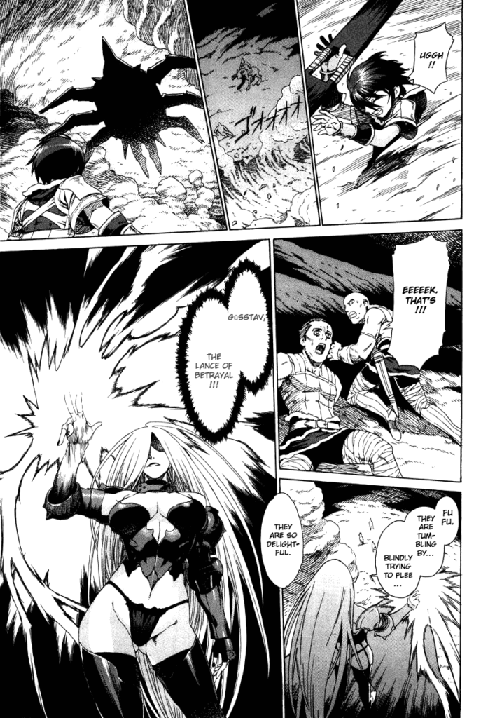 ecchi manga panel from Ubel Blatt