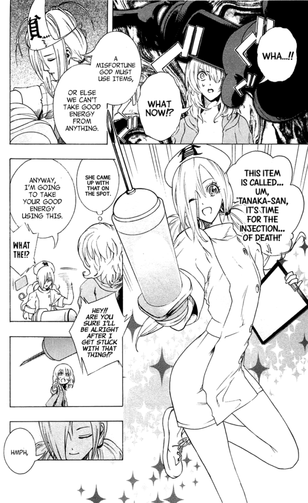 ecchi manga panel from Binbougami ga!
