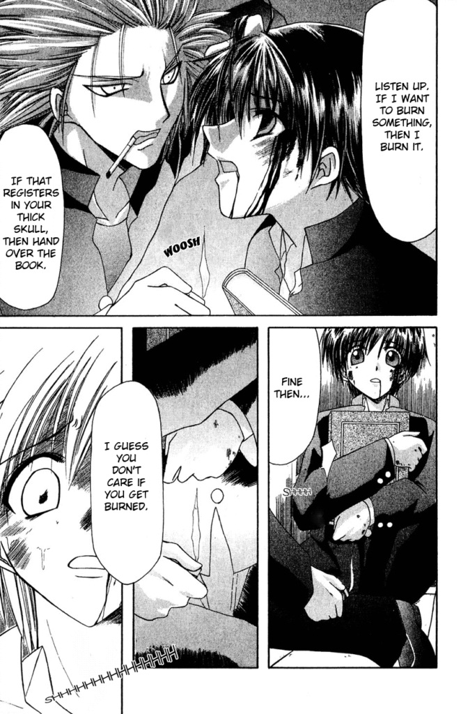 ecchi manga panel from My Messiah