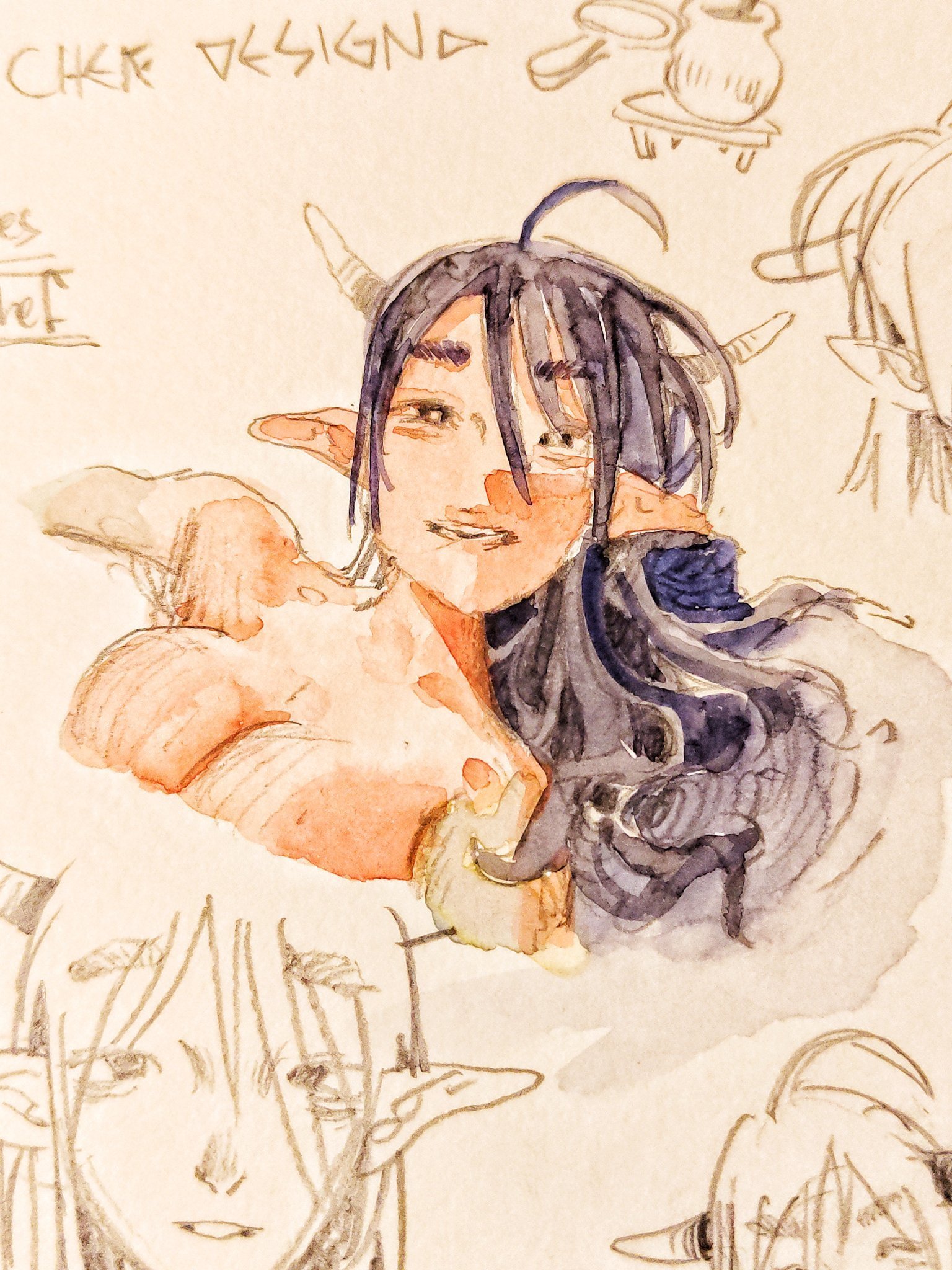 A picture mock up of chef from amateur mangaka Totou manga walking kitchen.