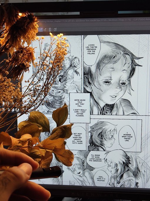 amateur mangaka Totou social image of his manga